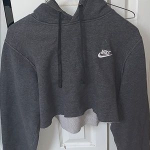 cropped nike hoodie